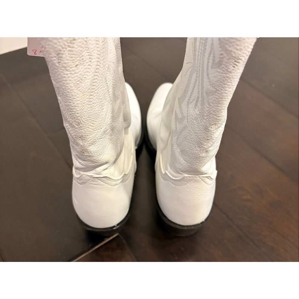SHYANNE WOMEN'S BLANCA WESTERN BOOTS - ROUND TOE WHITE SIZE 8.5 NEW $199 MSRP - Picture 10 of 12